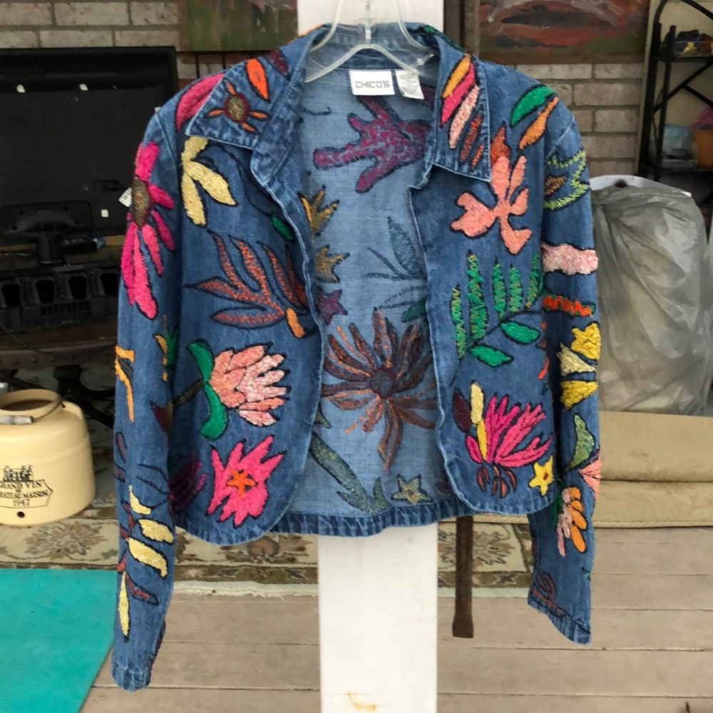 Chicos blue jean jacket